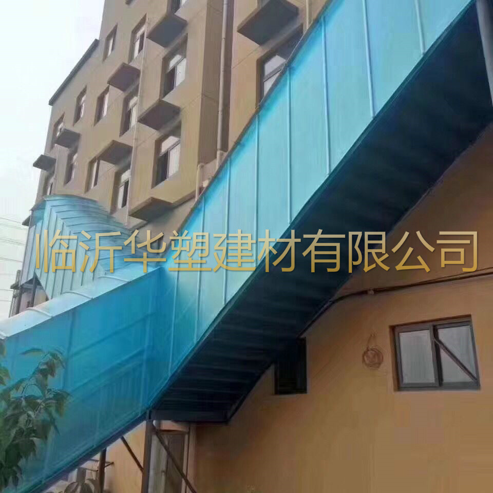 湖藍(lán)色樓梯甬道