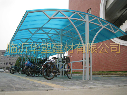 簡單自行車棚湖藍色