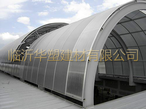 山東陽光板透明U型采光棚